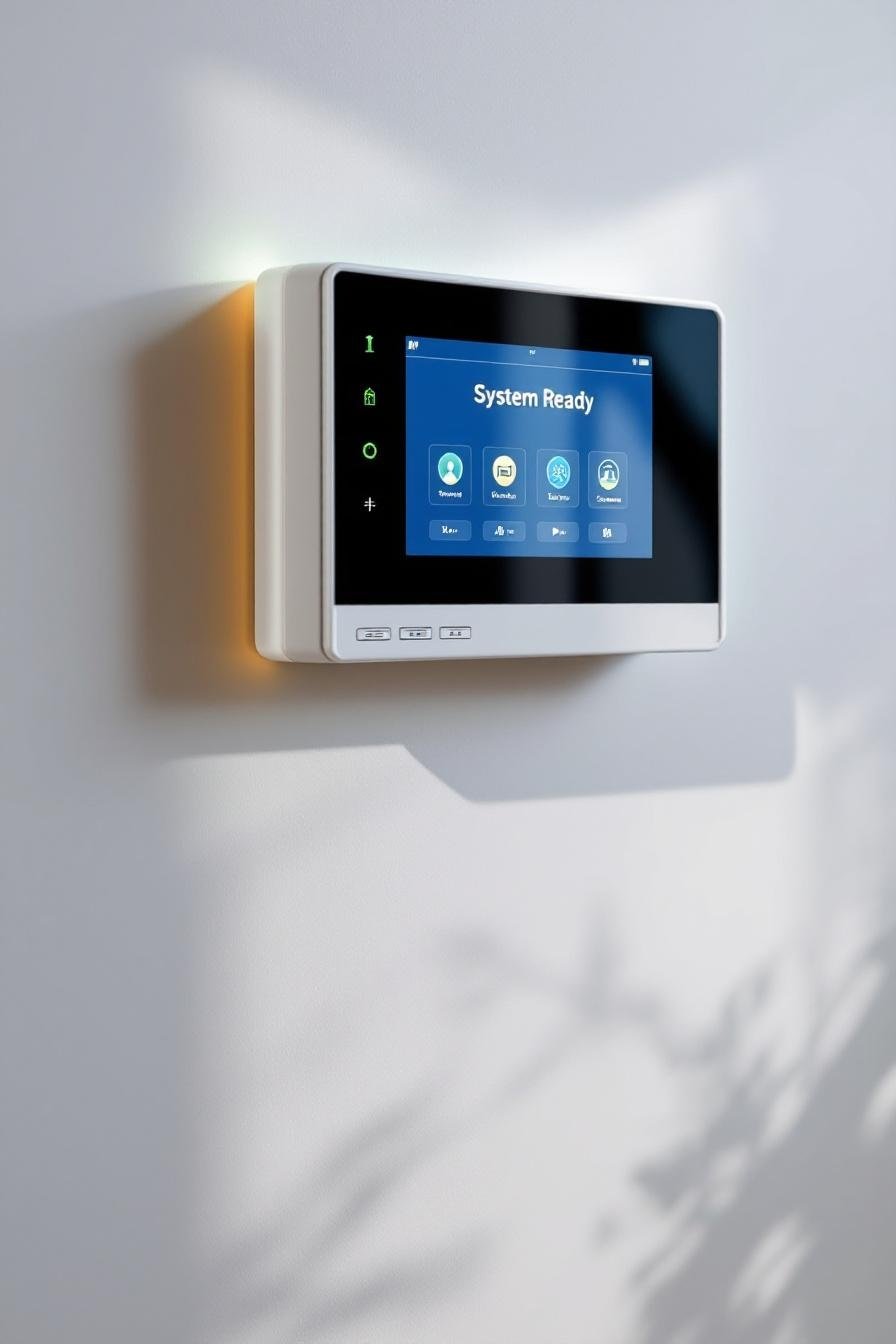 Modern alarm touchscreen — after upgrade