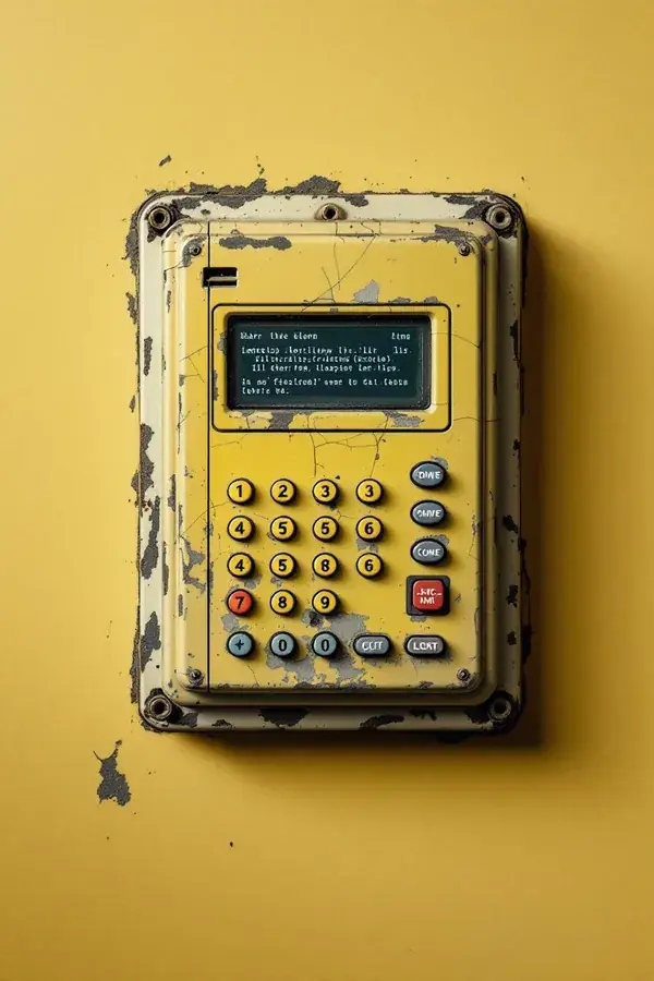 Aging alarm keypad on an older system due for a check