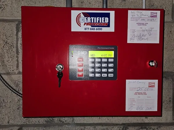 Fire alarm command center installed by Certified Protection in Middlesex County